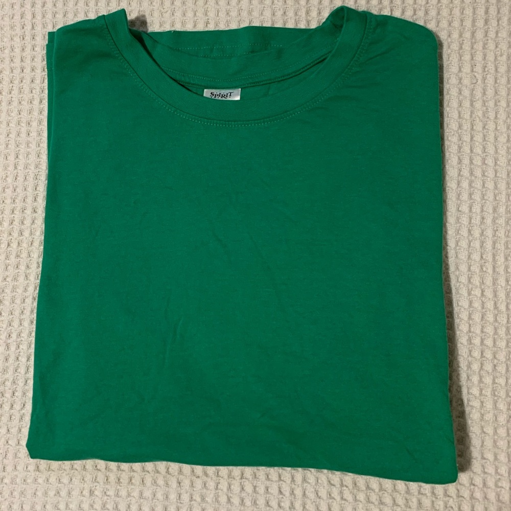 Green shirt